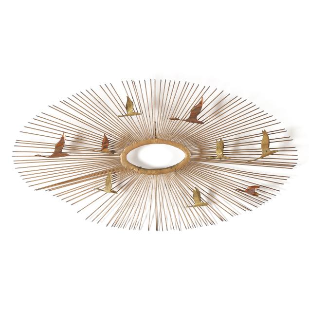 attributed-curtis-jere-metal-sunburst-wall-display-with-birds