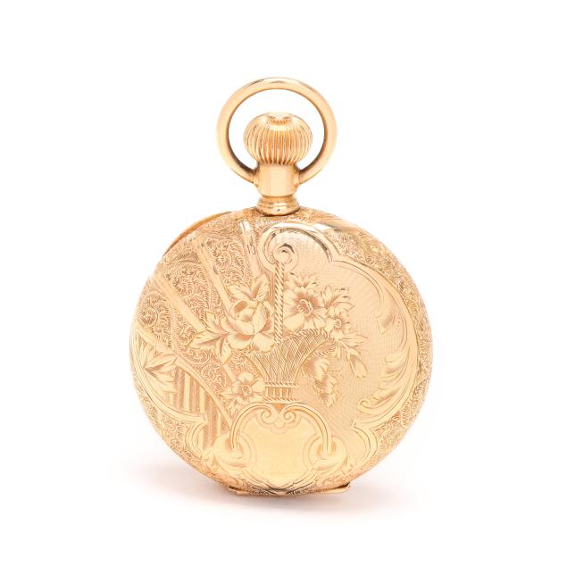 gold-hunting-case-pocket-watch-waltham