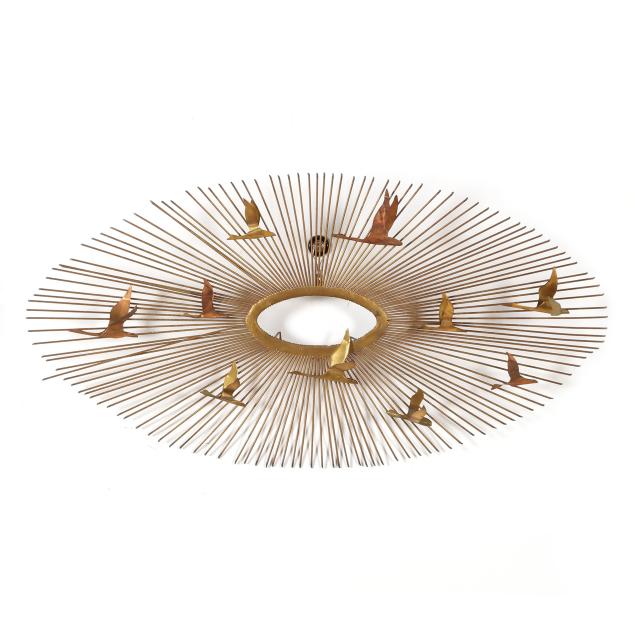 attributed-curtis-jere-metal-sunburst-wall-display-with-birds