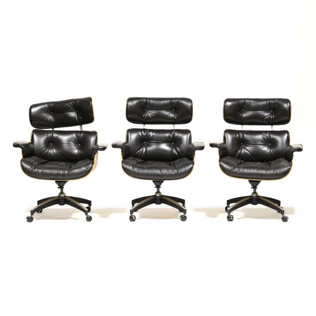 after-charles-and-ray-eames-three-vintage-executive-chairs
