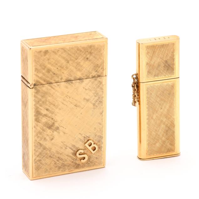 two-vintage-gold-lighters
