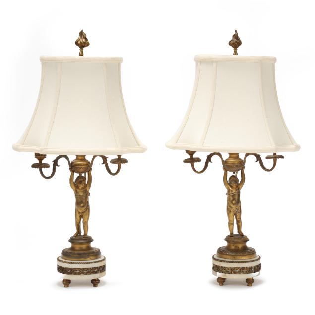 pair-of-louis-xvi-style-figural-gilt-bronze-and-marble-candelabra-table-lamps-with-shades