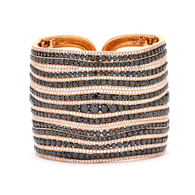 rose-gold-diamond-and-black-diamond-i-waves-i-cuff-bracelet-julian-joailliers