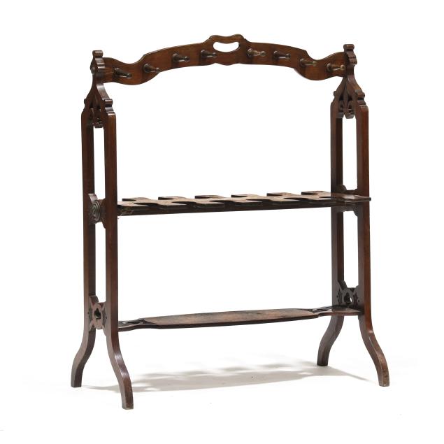 antique-english-mahogany-boot-rack