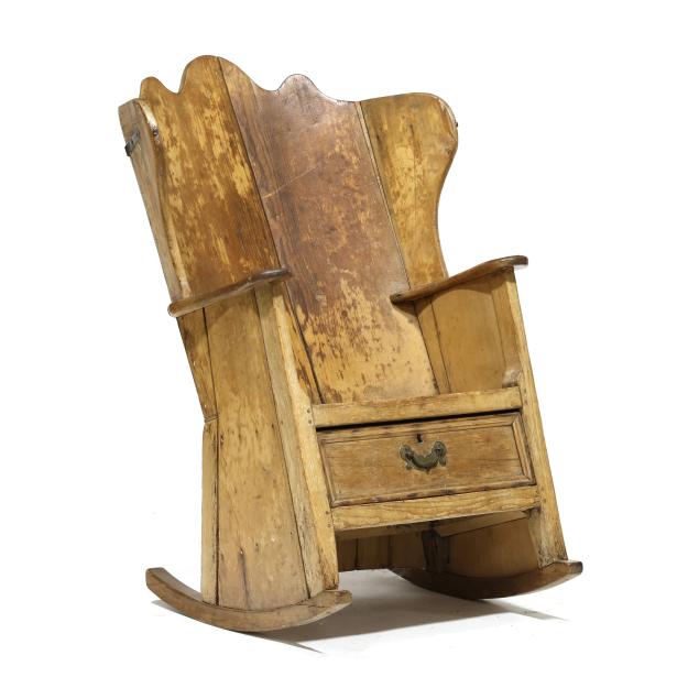 antique-continental-barrel-back-rocking-chair