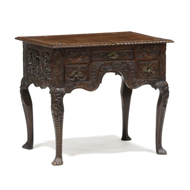irish-queen-anne-style-carved-oak-diminutive-writing-table