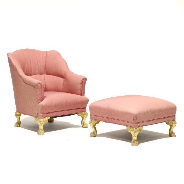 italianate-upholstered-slipper-chair-and-ottoman