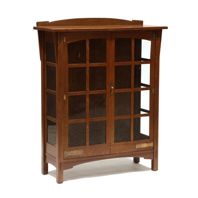 charles-limbert-mission-oak-china-cabinet