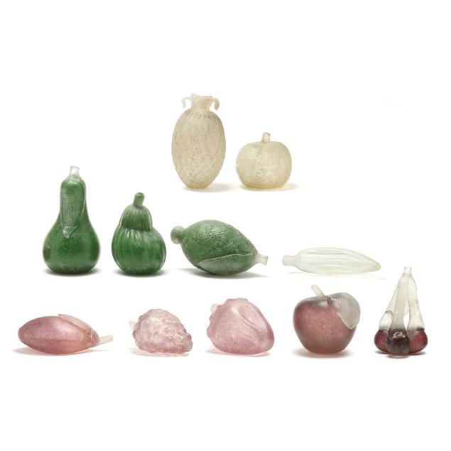 eleven-pieces-of-murano-glass-fruit