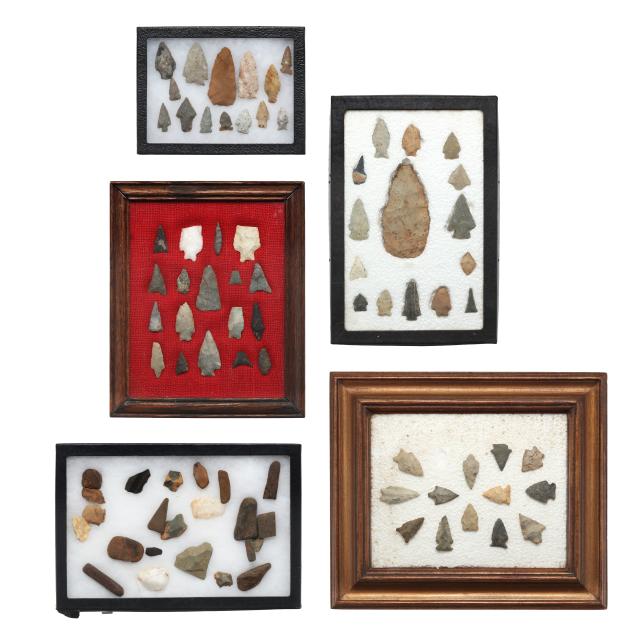 five-frames-of-southeastern-indian-points-and-tools