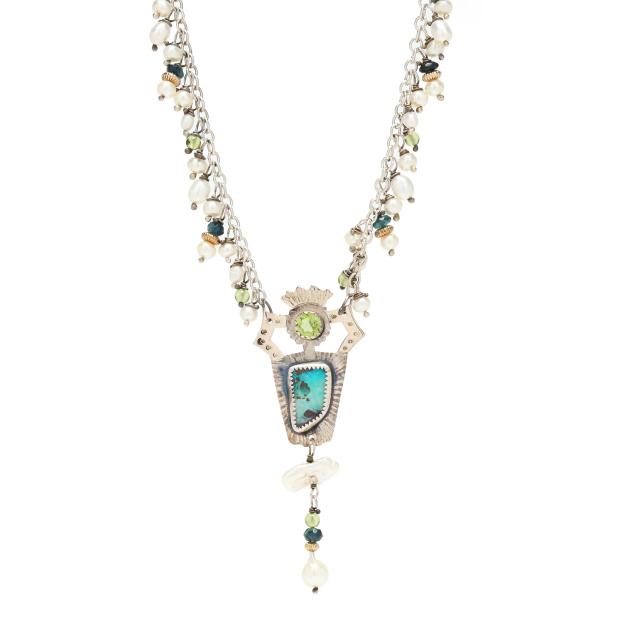 pearl-and-gem-set-artist-designed-necklace-signed