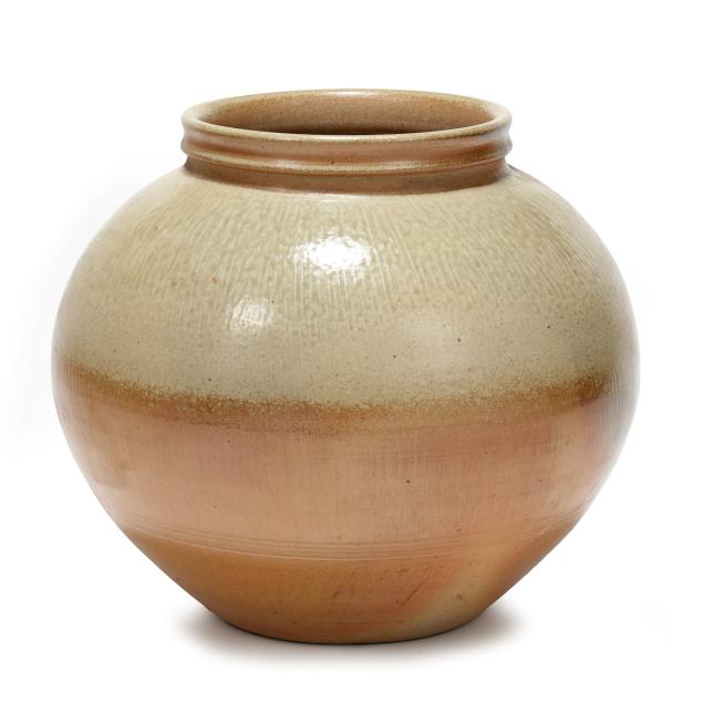 david-steumpfle-seagrove-nc-large-pottery-orb-vase