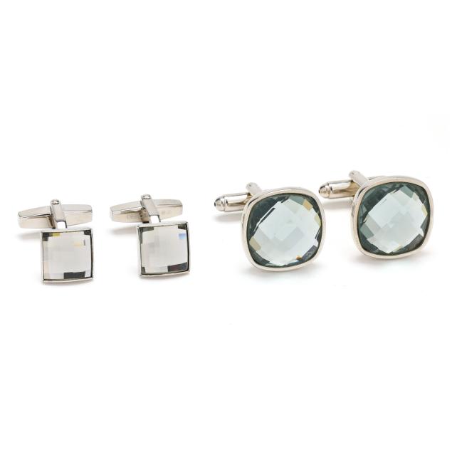 two-pairs-of-crystal-cufflinks-including-swarovski