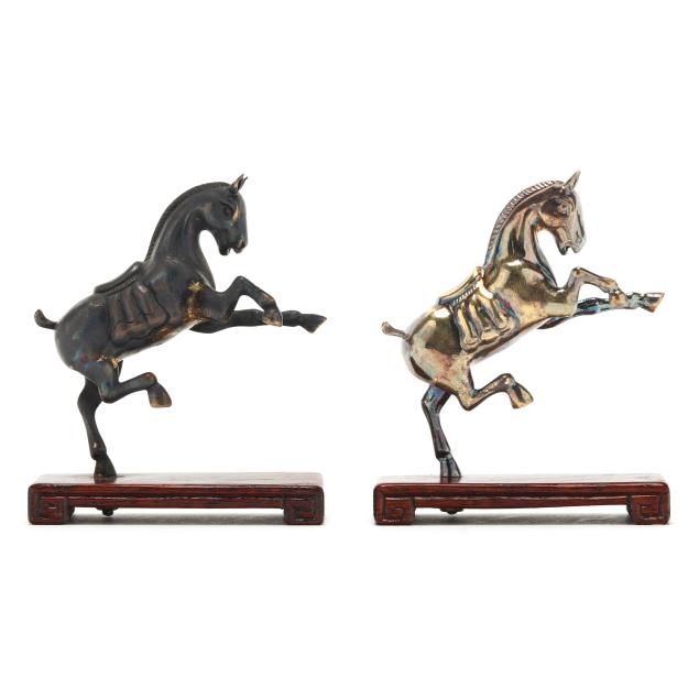 a-pair-of-miniature-chinese-silver-horses-on-stands