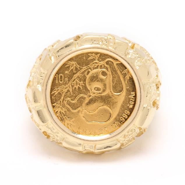 1985-chinese-gold-panda-coin-ring
