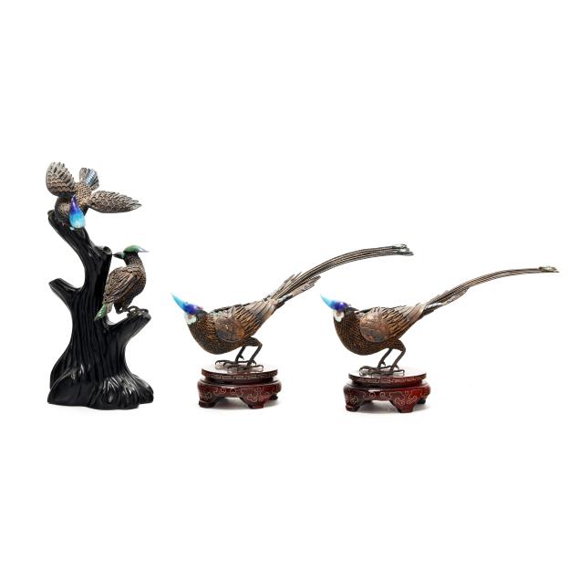 three-chinese-silver-filigree-birds