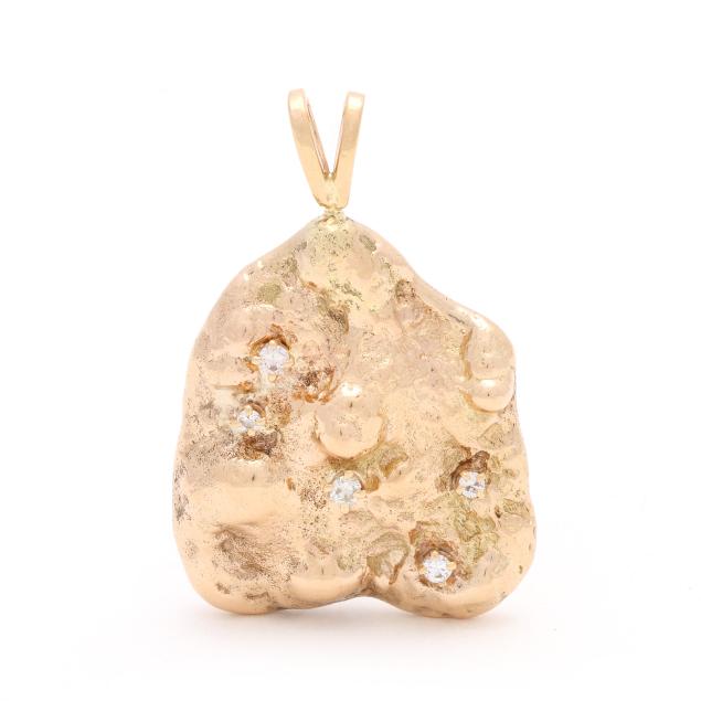 gold-and-diamond-nugget-pendant