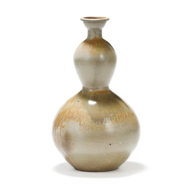 david-stuempfle-seagrove-nc-b-1960-large-double-gourd-stoneware-vase
