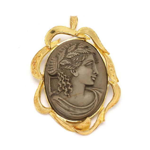 vintage-gold-lava-cameo-pendant-brooch