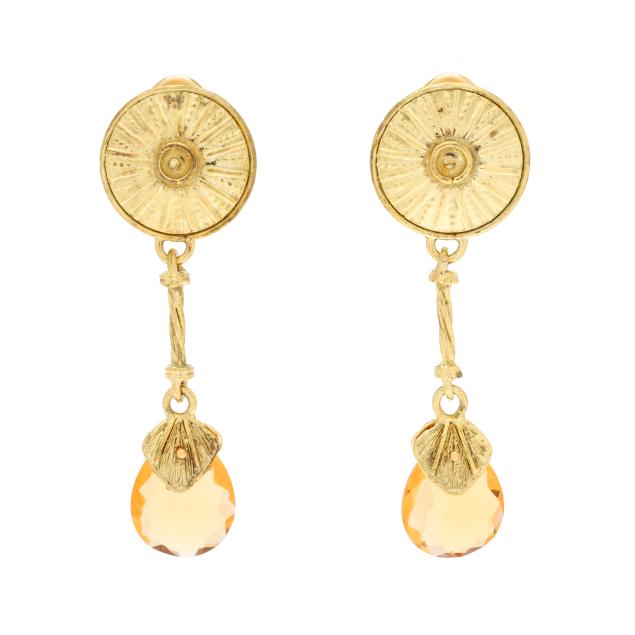etruscan-style-gold-and-citrine-earrings-italy