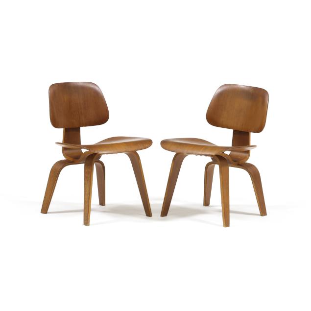 early-pair-of-charles-and-ray-eames-lcw-chairs