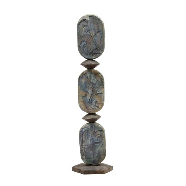 wiiliam-moore-nc-1935-2023-i-untitled-i-six-foot-outdoor-ceramic-totem