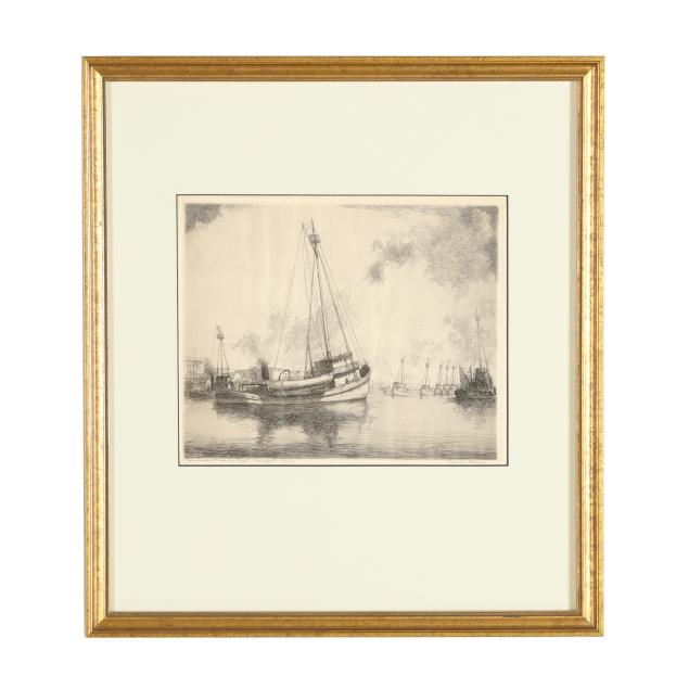 louis-orr-american-1879-1961-i-menhaden-fishing-fleet-beaufort-north-carolina-i