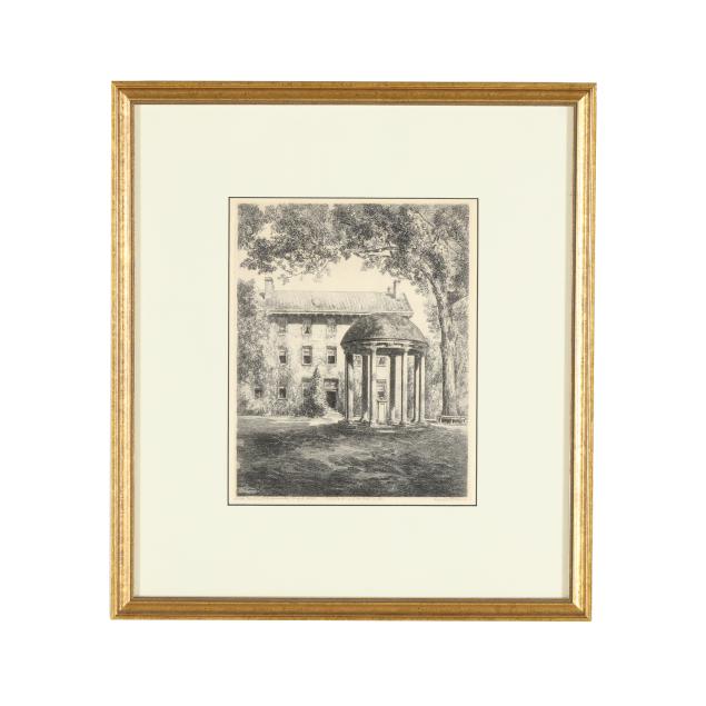 louis-orr-american-1879-1961-i-the-university-of-north-carolina-at-chapel-hill-old-east-and-the-old-well-i