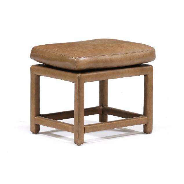 milo-baughman-american-1923-2003-leather-upholstered-parsons-stool