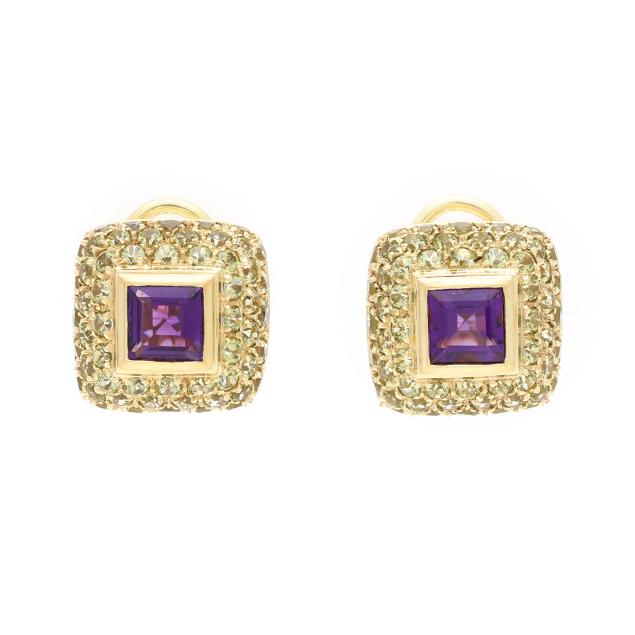 gold-amethyst-and-diopside-earrings