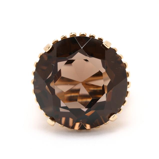 gold-and-smoky-quartz-ring