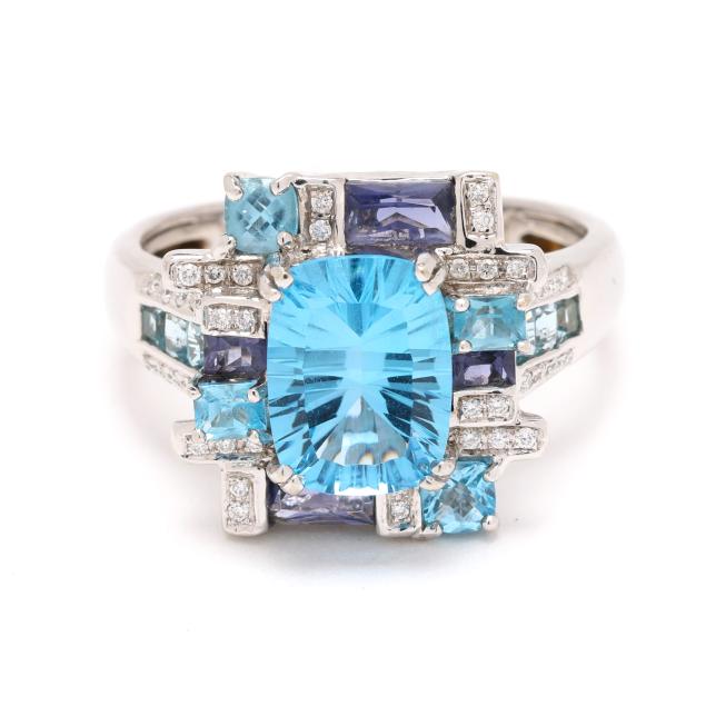 white-gold-blue-topaz-iolite-and-diamond-ring