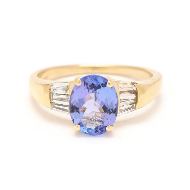 gold-tanzanite-and-diamond-ring