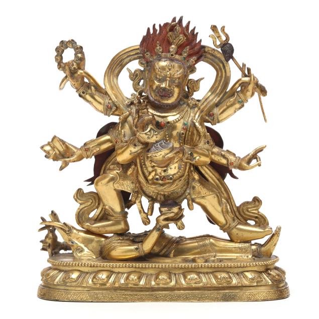a-sino-tibetan-gilt-bronze-of-a-six-armed-mahakala