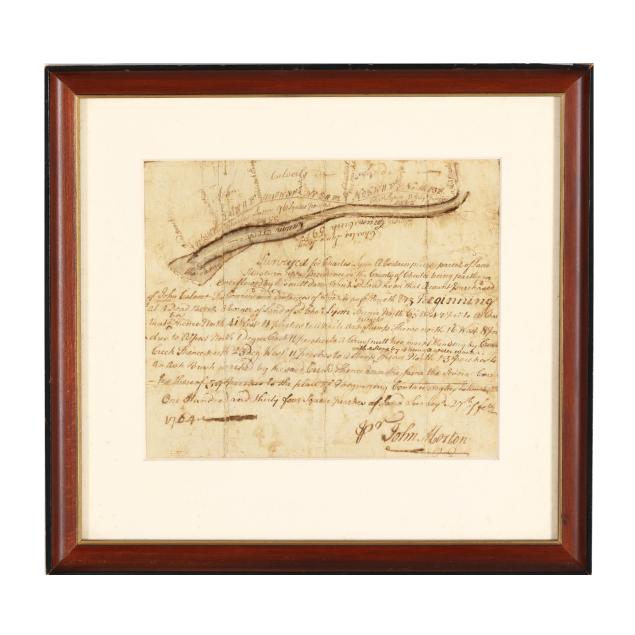 john-morton-signer-of-the-declaration-of-independence-signed-land-survey-from-1764