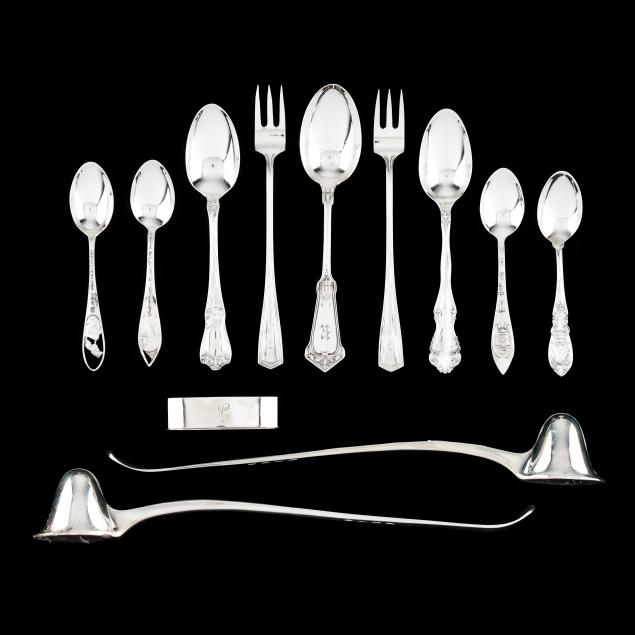 assortment-of-sterling-silver-and-silver-plated-flatware-and-accessories