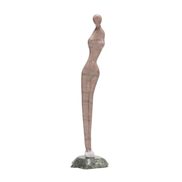 tim-rider-nc-b-1946-tall-carved-abstract-figure-in-pink-marble