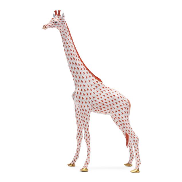 herend-large-rust-fishnet-porcelain-giraffe