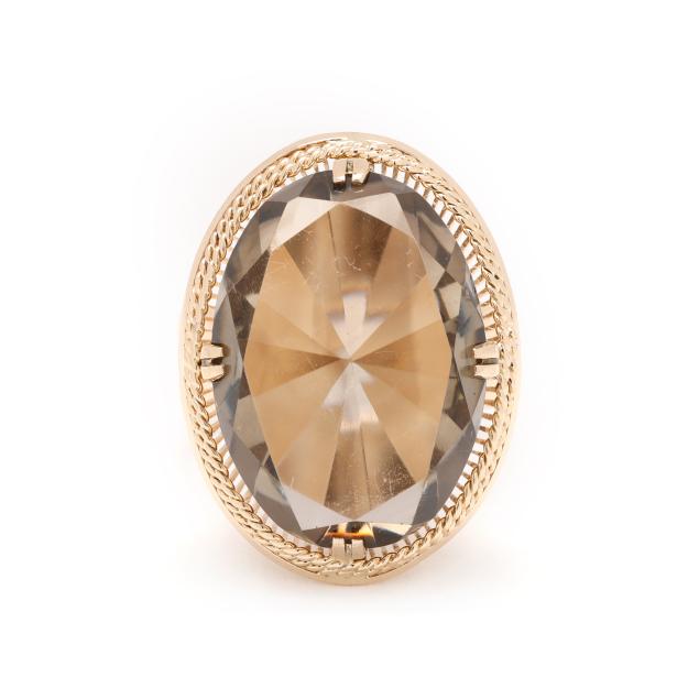gold-and-smoky-quartz-ring