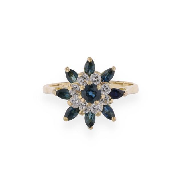 gold-sapphire-and-diamond-cluster-ring