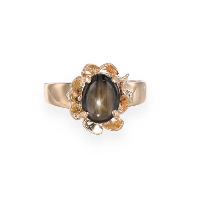 gold-and-black-star-sapphire-ring