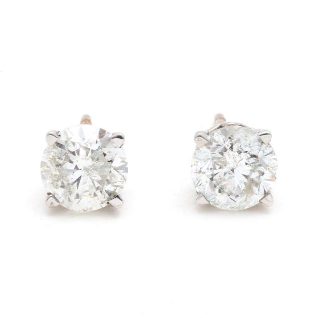 white-gold-and-2-46-total-carat-diamond-stud-earrings