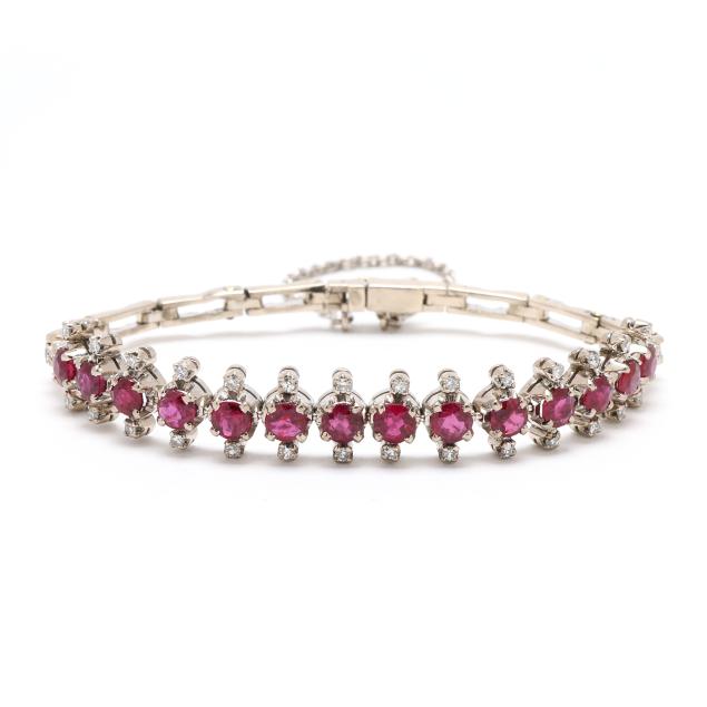 gold-over-silver-ruby-and-diamond-bracelet