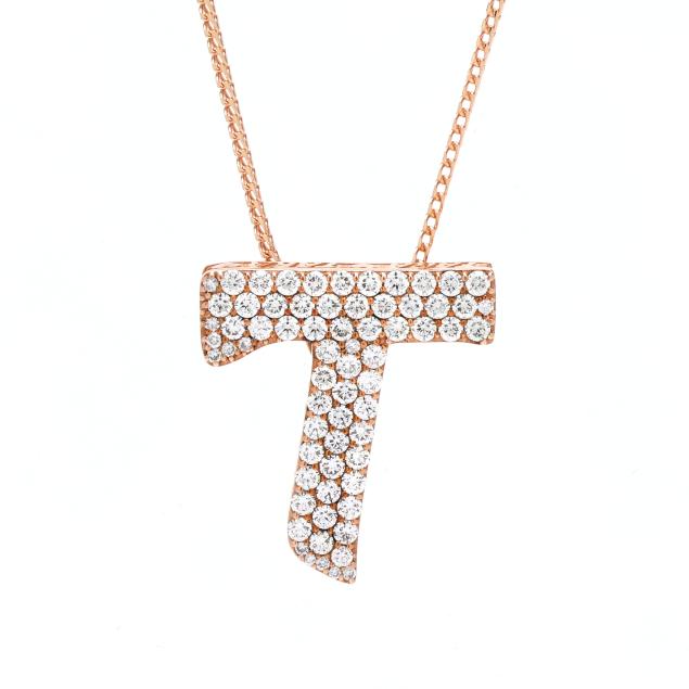 rose-gold-and-diamond-pendant-necklace