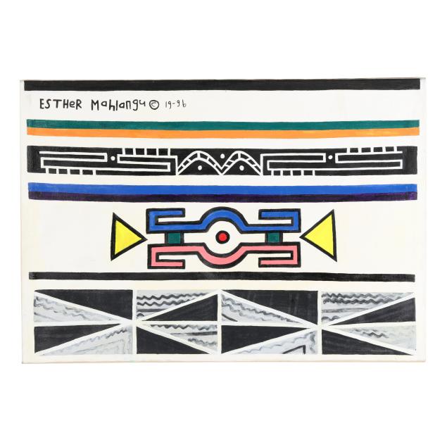 dr-esther-mahlangu-south-african-b-1935-ndebele-abstract