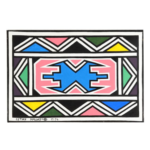 dr-esther-mahlangu-south-african-b-1935-ndebele-abstract