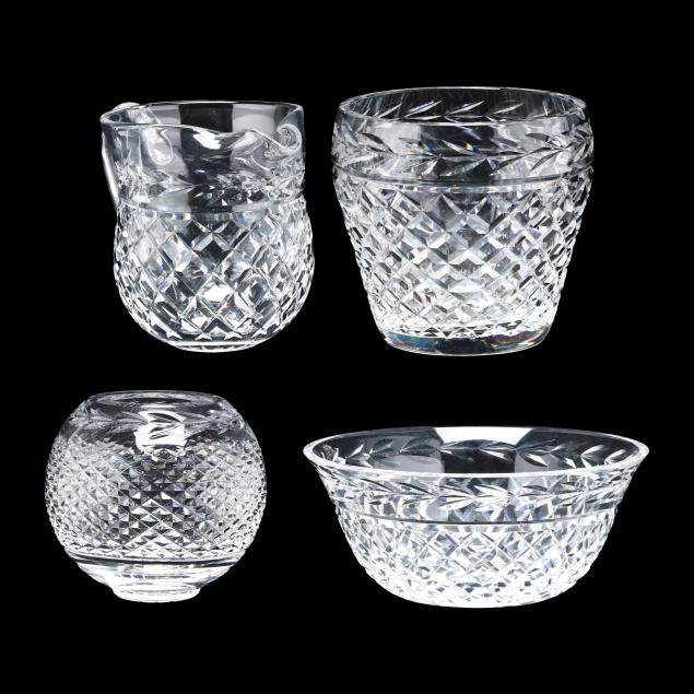 four-waterford-i-glandore-i-crystal-pieces