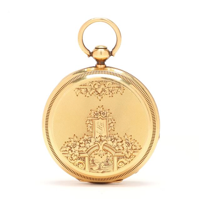 gold-hunting-case-pocket-watch-charles-perrin