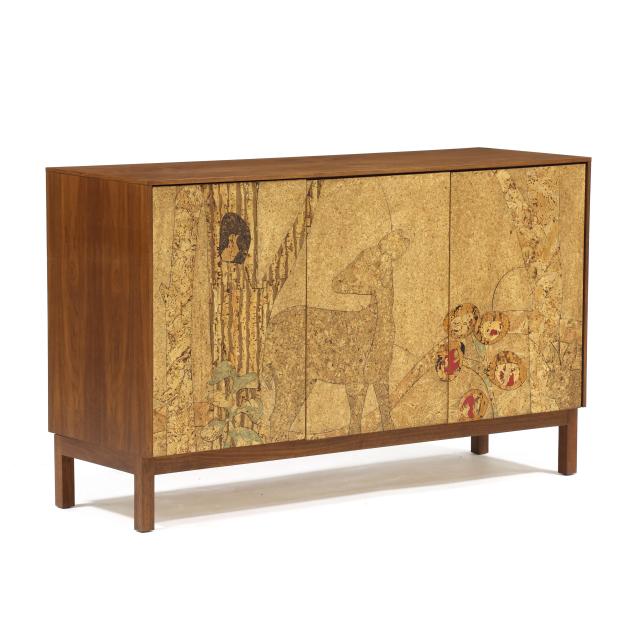 michael-iannone-american-20th-21st-century-cork-i-mosaic-forest-i-sideboard