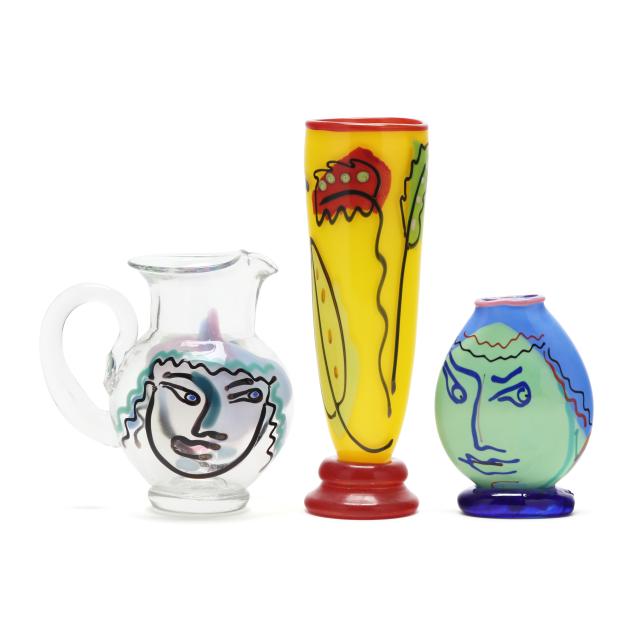 katherine-and-william-bernstein-nc-three-art-glass-vessels